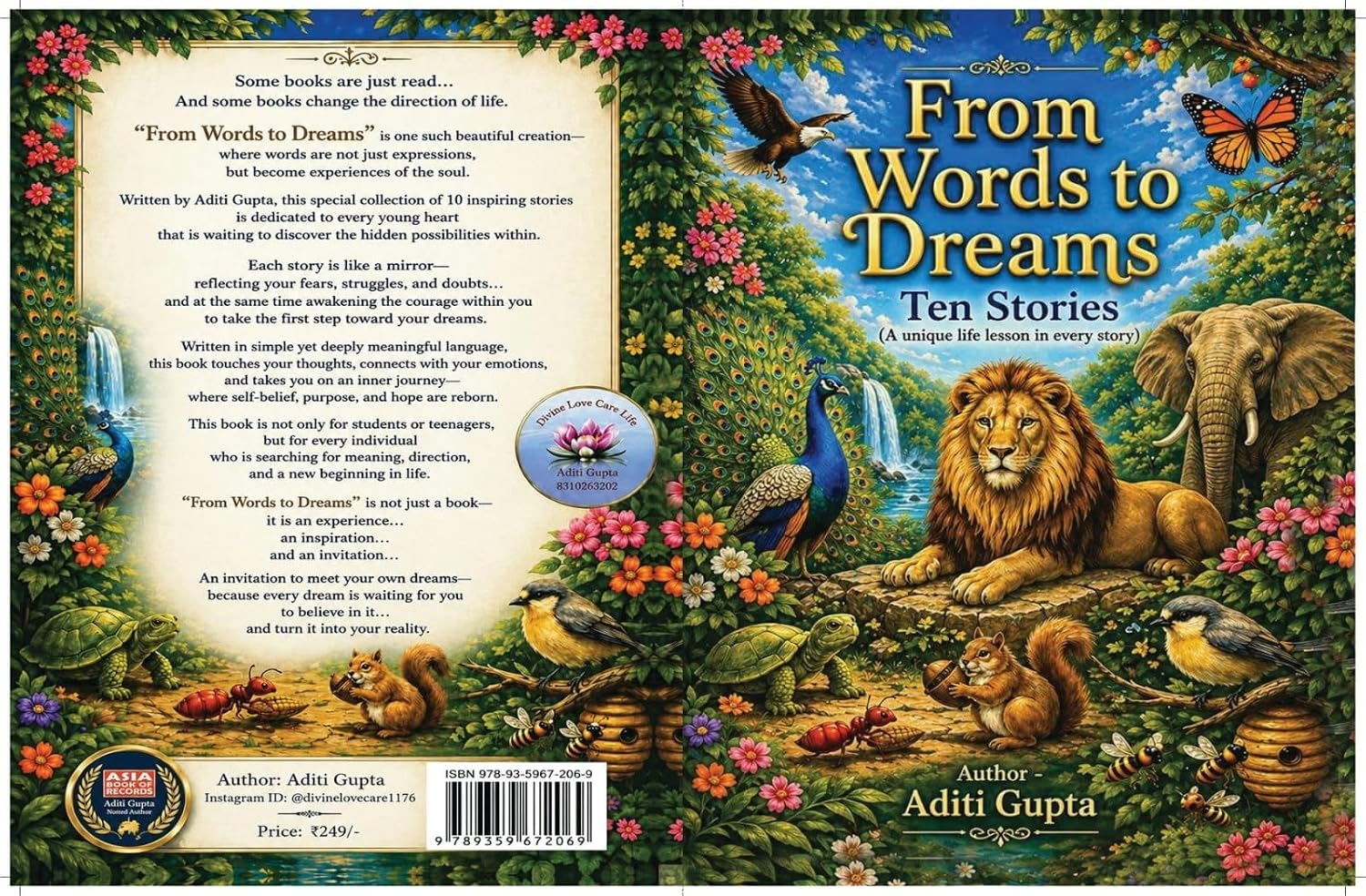 From Words to Dreams book cover by Aditi Gupta